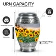 thumbnail image 2 of Yatskia Sunflower with Sunset Urns For Human Ashes Adult Female & Male, Small Keepsake Urns For Human Ashes, (Monar 10 Inch and 3 Inch), 2 of 8