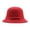 Red, variant on Womens 1920s Bucket Cloche Hat Winter Faux Wool Crushable Bowler Hat Vintage Cloche Round Hat