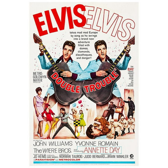 Double Trouble - Elvis Presley - 1967 - Movie Poster - US Version (8x12Inches(US/CANOnly))