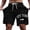 Black, variant on Men's Casual Shorts For Summer For Daily Wear And Leisure Activities With Letter Print Style Male Shorts