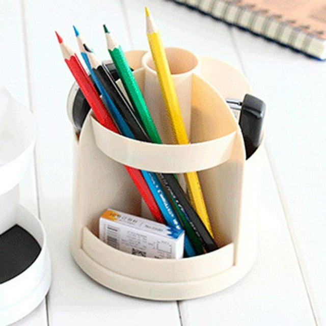 Multi-function Office Desktop Rotating Pen Holder Cosmetic Eyeliner Storage pen organizer Cosmetic Box Pencil Case Desk Pen Organizer