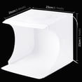 thumbnail image 2 of Photo Studio Box, Mini Photo Shooting Tent Kit, Foldable Photography Lighting Softbox with 6 Colors Photography Backdrops for Advertising Photography Lighting Tool 22x23x24cm, 2 of 7