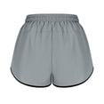 thumbnail image 6 of XIAONU Women 2-In-1 Running Shorts Drawstring Waist Side Split Mini Length Shorts Quick Dry Breathable Gym Workout Bottoms, 6 of 6