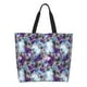 thumbnail image 1 of Disketp Purple Marble Texture Bolsa Tote Estampada para Mujer, Bolso de Hombro y de Mano para Compras y Viajes, 1 of 8