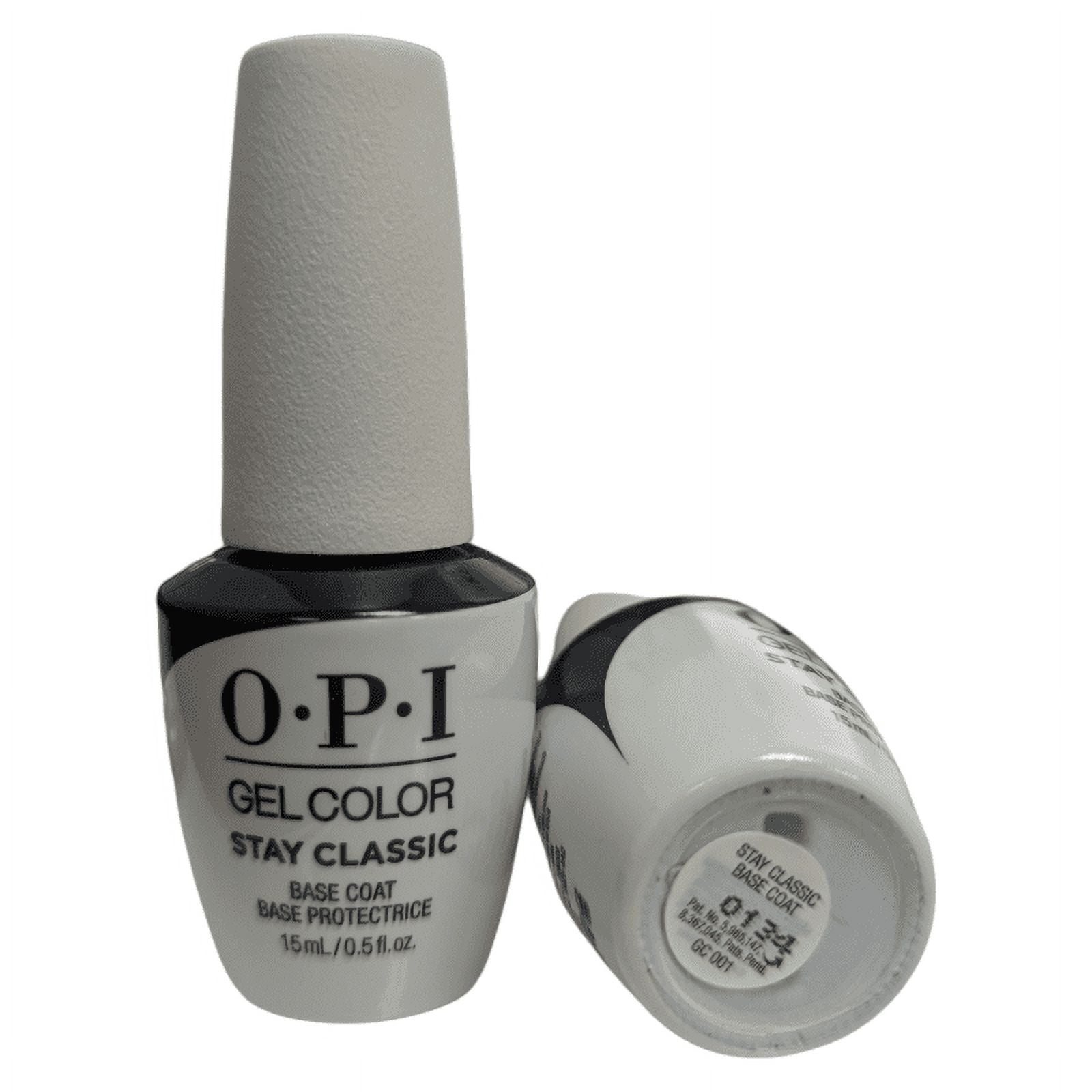 OPI GelColor Stay Strong Base Coat, 0.5 oz, Long-Lasting Gel Shine