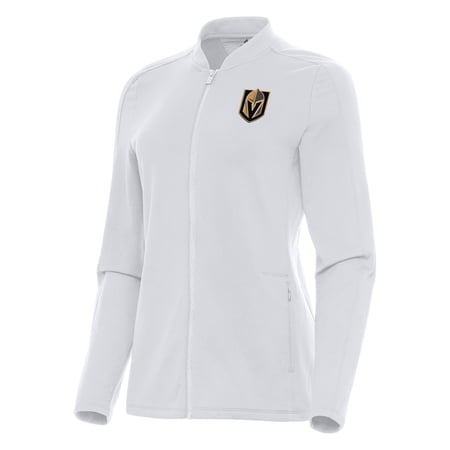 Women s Antigua White Vegas Golden Knights Continual Full-Zip Jacket