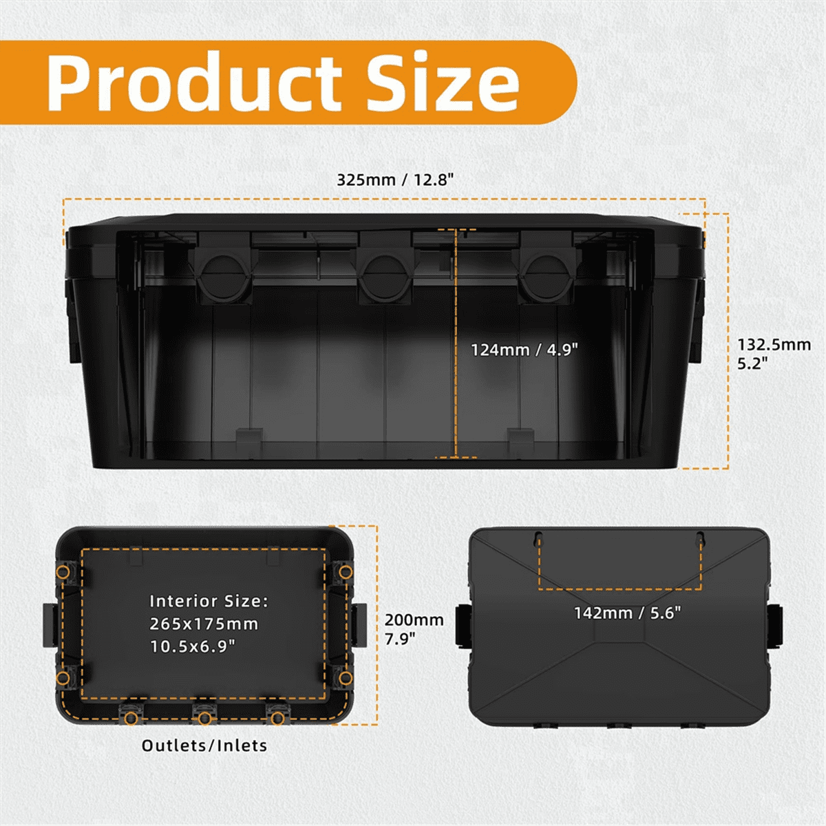TOP! Outdoor Distribution Box Extension Cord Cover Waterproof and Weatherproof Junction Power