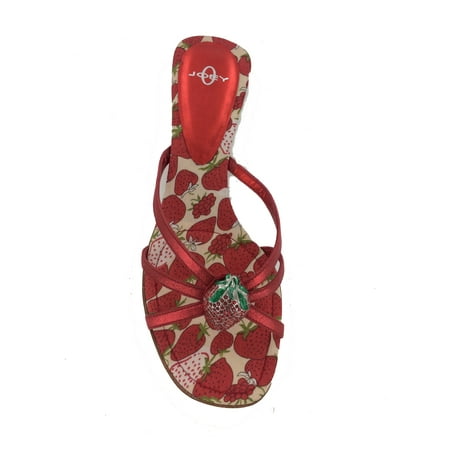 

JOEY WOMENS STRAWBERRY JEWEL EMBELLISHED SANDAL