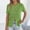 Shirts-869Green, variant on LEKWK Crochet Tops for Women Button Down Front Summer Tops Short Sleeve Cardigans Solid Beige Hollow Out Open Knit Outfits