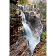 Great BIG Canvas | Rolled Jenna Szerlag Poster Print entitled New England, New Hampshire, White Mountains, Sabbaday Falls, A Forest Waterfall