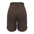 thumbnail image 4 of vigerkar Womens Cotton Drawstring Shorts Summer Elastic Waist Loose Casual Lightweight Lounge Short with Pockets Coffee, S, 4 of 8