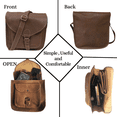 thumbnail image 2 of Madosh, Crossbody Bags For Women Genuine Buffalo Leather Purse Shoulder Handbag Brown Side Purse, 2 of 5