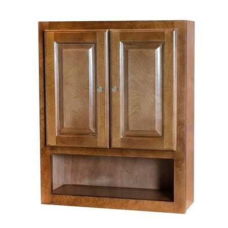 Cognac Two Door Bathroom Wall Storage Cabinet Brown Com Two Door Bathroom Wall Storage Cabinet