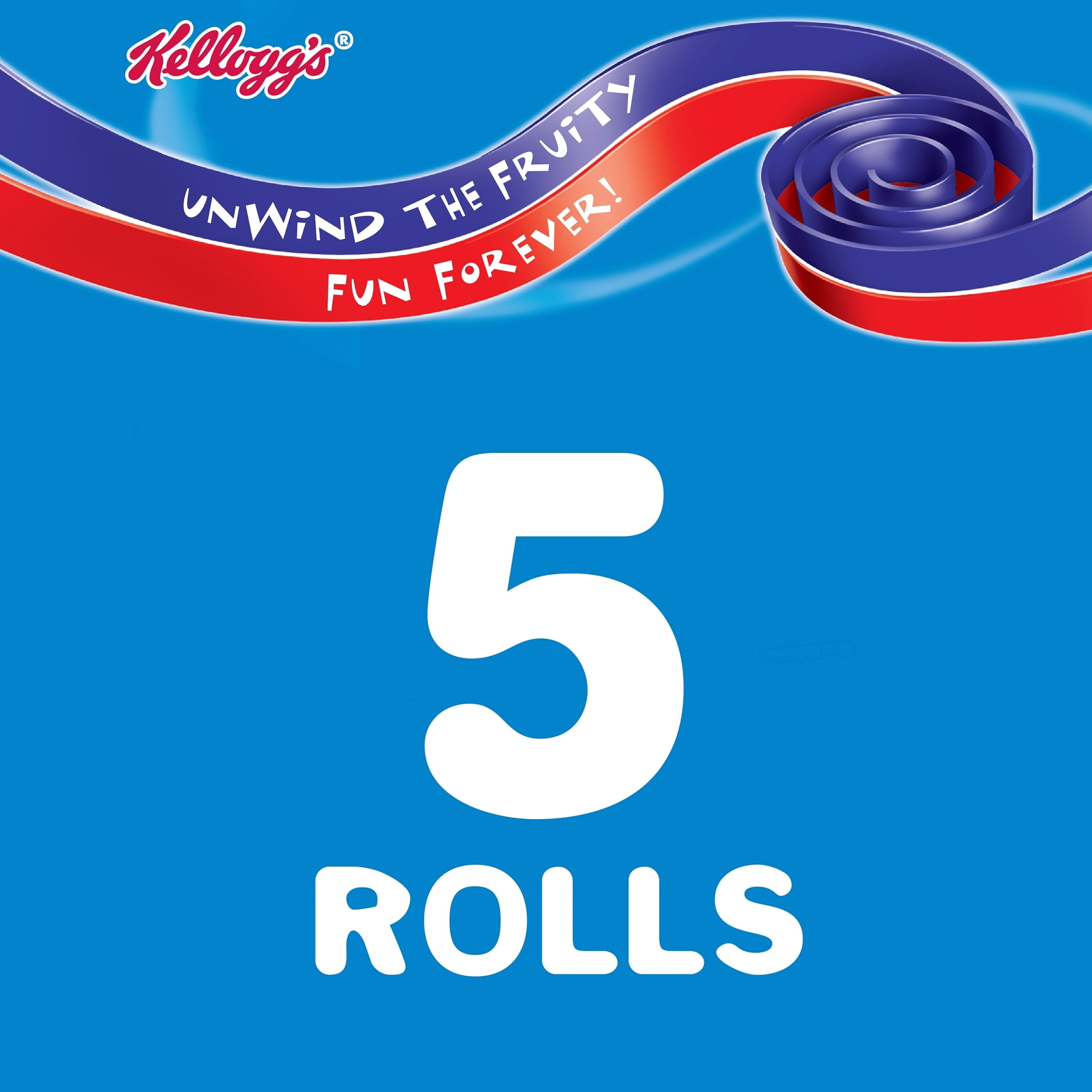 Kellogg's Fruit Winders Doubles Strawberry & Blackcurrant Snack Rolls 5x17g, Imported from Britain