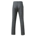 thumbnail image 5 of RUTAYY Men's Casual Pants Slim Fit Plaid Print Zipper Long Pants Daily Wear Comfort Versatile Travel Trousers, 5 of 8
