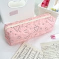 thumbnail image 1 of Multi-function School Pencil Cases Stationery Storage Bag Portable Large-capacity Pen Bag Pencil Case Pencil Bag Macaron Color 15 Pink, 1 of 6