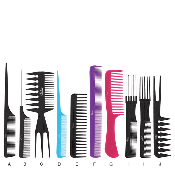 Hair Styling Basics Comb Set Comb Are Designed to Provide Precise Trimming And Smooth Set Of 10 pcs