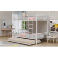 thumbnail image 4 of ENYOPRO Twin Over Twin Bunk Bed with Trundle, Metal Twin Bed with Safety Guard Rail & Ladders, Space-Saving Design Sleeping Bedroom Bunk Bed for Teens & Adults, Easy Assembly, 4 of 9