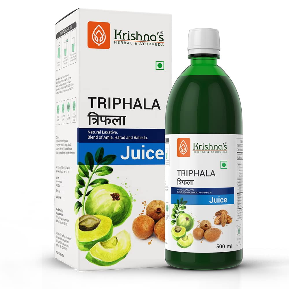 Krishna'S Triphala Juice 1000 Ml Natural Laxative Enriched With