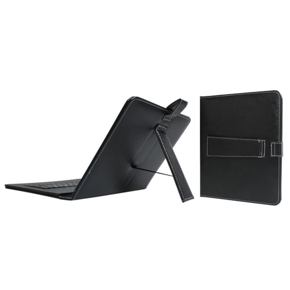 TeqHome Rugged Detachable keybaord case for 9.7 inch tablet, Includes a stylus (Black)