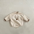 thumbnail image 4 of URMAGIC Fall 0-24 Months Newborn Infant Baby Boy Girl Outfit Clothes Cotton 3D Elk Print Rompers Jumpsuits For Toddler, 4 of 9