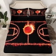 thumbnail image 2 of Castle Fairy Female Men Abstract Flame Basketball Full Size Sheets,Sport Gamer Bed Sheets, 2 of 7