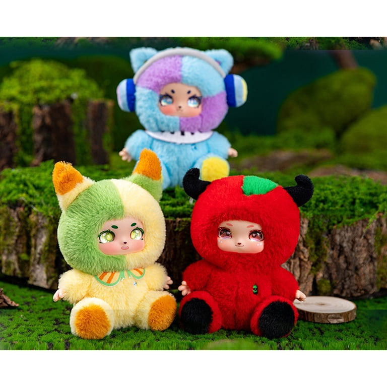 WhimsyHive Cartoon Cute Plush Doll Keychain Small Pendant - Kids