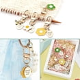thumbnail image 5 of 9 Pcs Flower Keychain Cute Daisy Keychains Purse Keychain Accessories Bag Charm Alloy Enamel Pendants Keychain Stitch Markers for Gifts Purse Bag Favors Knitting for DIY Mixed Color, 5 of 6