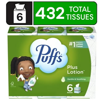 Puffs Ultra Soft Facial Tissues, Fragrance-Free, 10 Cubes