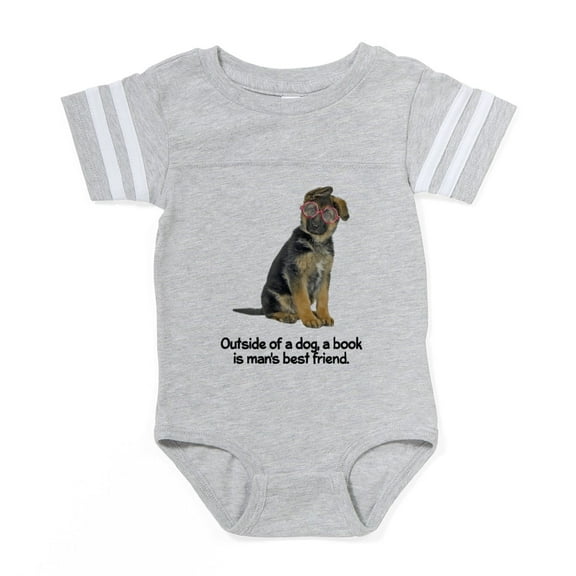 CafePress - German Shepherd Best Friend - Cute Infant Baby Football Bodysuit