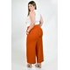 thumbnail image 3 of Pantalon de pierna ancha Roman Fashion /Tallas Extras, 9202 (Chedron) naranja oscuro 42, 3 of 5