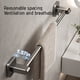 thumbnail image 4 of Accesorios de baño, toallero de barra de 19,69 pulgadas, toallero de pared resistente, organizador de toallas de mano, decoración, barra gris, toallero para baño, 4 of 9