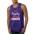thumbnail image 1 of I'm Tougher Than Cancer Mens Graphic Tank Top, Purple, X-Large, 1 of 3