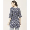 thumbnail image 4 of Moomaya 3/4 Sleeves Rayon Fit & Flare Top - Regular Fit Spring Fashion, 4 of 9