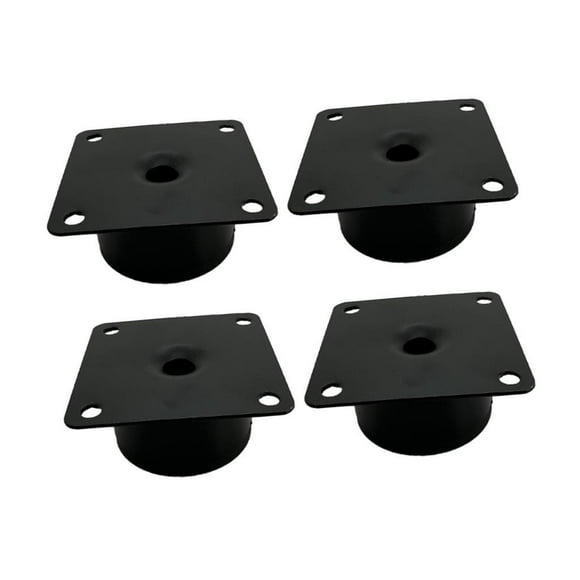 Xingzhi 4x Furniture Supports Legs Living Room Bed Furniture Foot Furniture Black Hardware 5x3cm