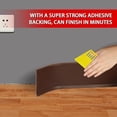 thumbnail image 4 of Vinyl Wall Base Baseboard Molding Trim 4" Flexible Self Adhesive Rubber Wall Base Moulding Trim Peel and Stick Design, 4 Inch x 100 Feet, Brown, 4 of 6