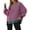 Red #007, variant on Women's Fall Oversized Sweatshirt Casual Waffle Knit Long Sleeve Crewneck Split Pullover Tunic Tops Army Green M