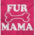 thumbnail image 2 of Fur Mama Cute Pet Owner Cat Dog Mom Women's Graphic T Shirt Tees Brisco Brands M, 2 of 6