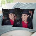 thumbnail image 3 of MICHAEL JACKSON Fundas de almohada de terciopelo con tema, regalos de funda de almohada, decoración para el hogar, cojín de lanzar, regalo de cumpleaños para fans y parejas. 50cm x 50cm., 3 of 6
