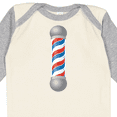 thumbnail image 4 of Inktastic Barber Barberpole Boys or Girls Long Sleeve Baby Bodysuit, 4 of 5