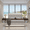 White, variant on Queen Size Bed Frame with LED Lights and Charging Station, Upholstered Platform Bed with Diamond Headboard for Bedroom, No Box Spring Needed, White