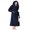 Navy, variant on skylinewears women's 100% terry cotton bathrobe toweling hooded robe charcoal medium