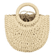 thumbnail image 1 of Bolso De Playa Multifuncional Paja Para Mujer Urbanas Moda Xtellar blanco, 1 of 4