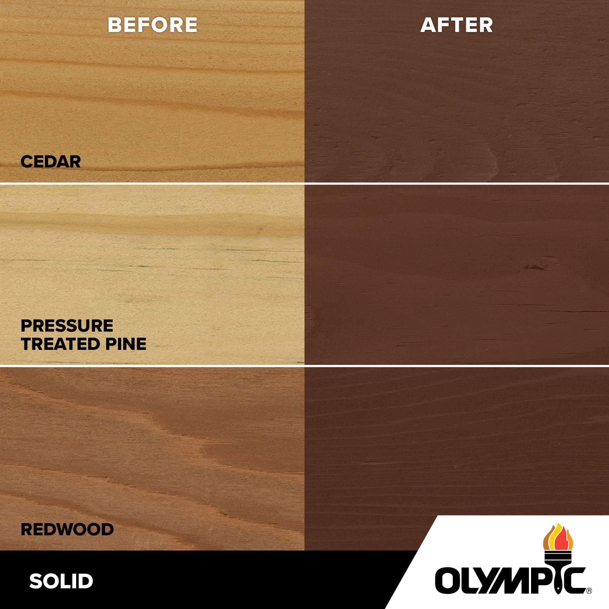 (2 pack) Olympic Maximum 1 Gallon SC-1069 Russet Solid Color Exterior Stain and Sealer in One
