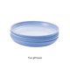 thumbnail image 4 of Greeniant Paquete de 4 platos de plástico para comida, para cena, Bar de Hotel, vajilla de cocina, vajilla para interiores y exteriores, Kits de desorden para acampar Azul Greeniant OD027972-02, 4 of 6
