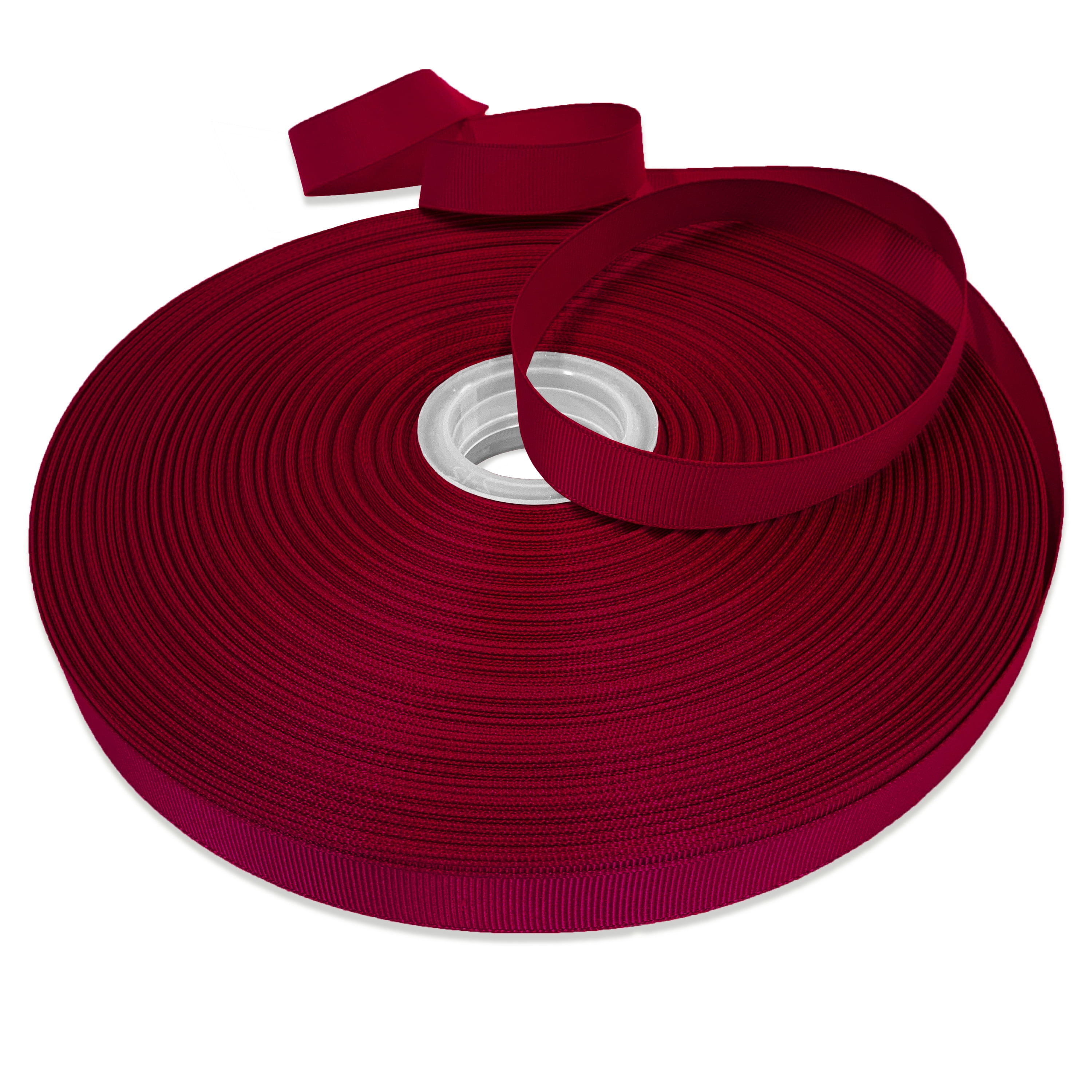 Burgundy Grosgrain Ribbon for Crafts and Bows, 5/8" x 100 Yards by Gwen Studios