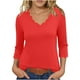 thumbnail image 2 of Blusas para mujer,Blusa de verano para mujer con cuello en V y manga corta, poliéster, informal y cómoda, ideal para el hogar, sopatenor, 2 of 7