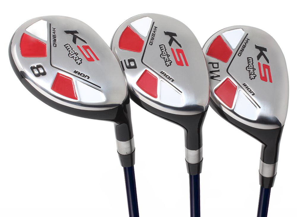 Majek Senior Ladies Golf Clubs All Hybrid Set 55+ Years Womens Right Handed  Lady Full True Hybrid Complete Set which Includes: #8, 9, PW Lady Flex New  