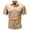 Khaki, variant on VSSSJ Men's Outdoor Fishing Shirt Quick Dry Short Sleeve Button Down Shirts Breathable Travel Hiking Work Shirt with Multi-Pockets Beige XXXL