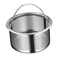 thumbnail image 2 of Colador de fregadero,Colador de fregadero para cesta de desagüe de fregadero de cocina,Colador de drenaje de fregadero de acero inoxidable Colador de alimentos,Colador de fregadero de malla de, 2 of 8